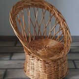 Fauteuil en rotin pour enfant