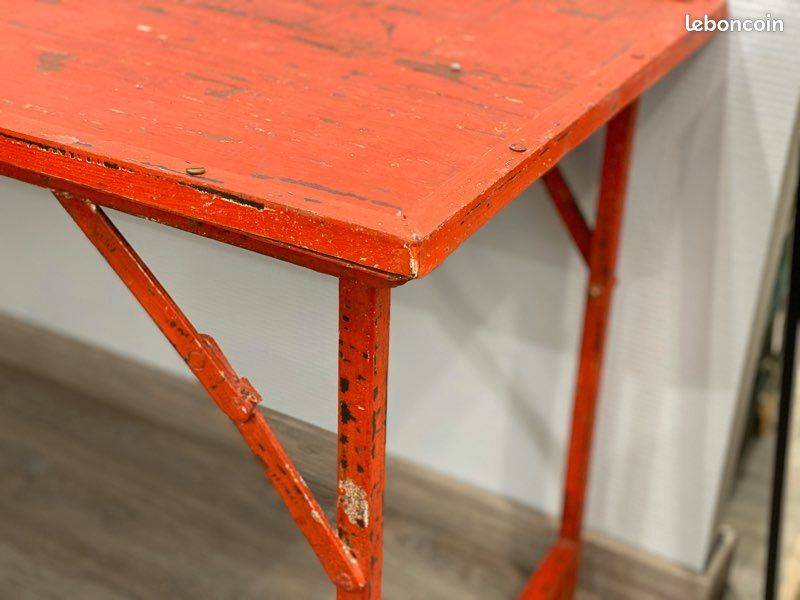 Old vintage industrial table