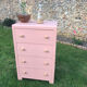 Commode vintage 1950 rose Shabby