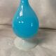 Vintage blue opaline vase