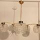 Vintage chandelier 5 burners large diameter