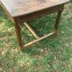 Table de ferme de cuisine en chêne et châtaignier XVIIIe avec deux tiroirs 196/87-78h