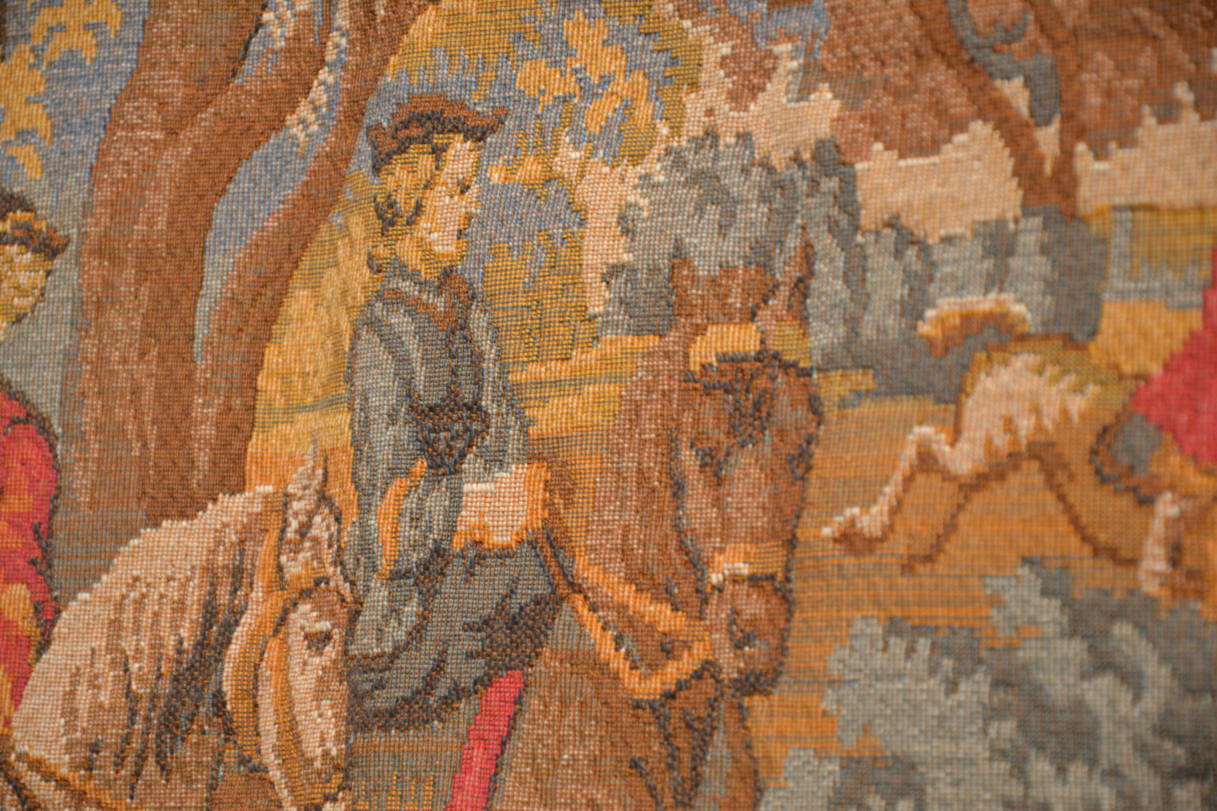 Tapisserie murale scène de chasse à courre