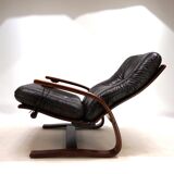 Westnofa The Panter leather lounge chair by Arnt Lande, 1970