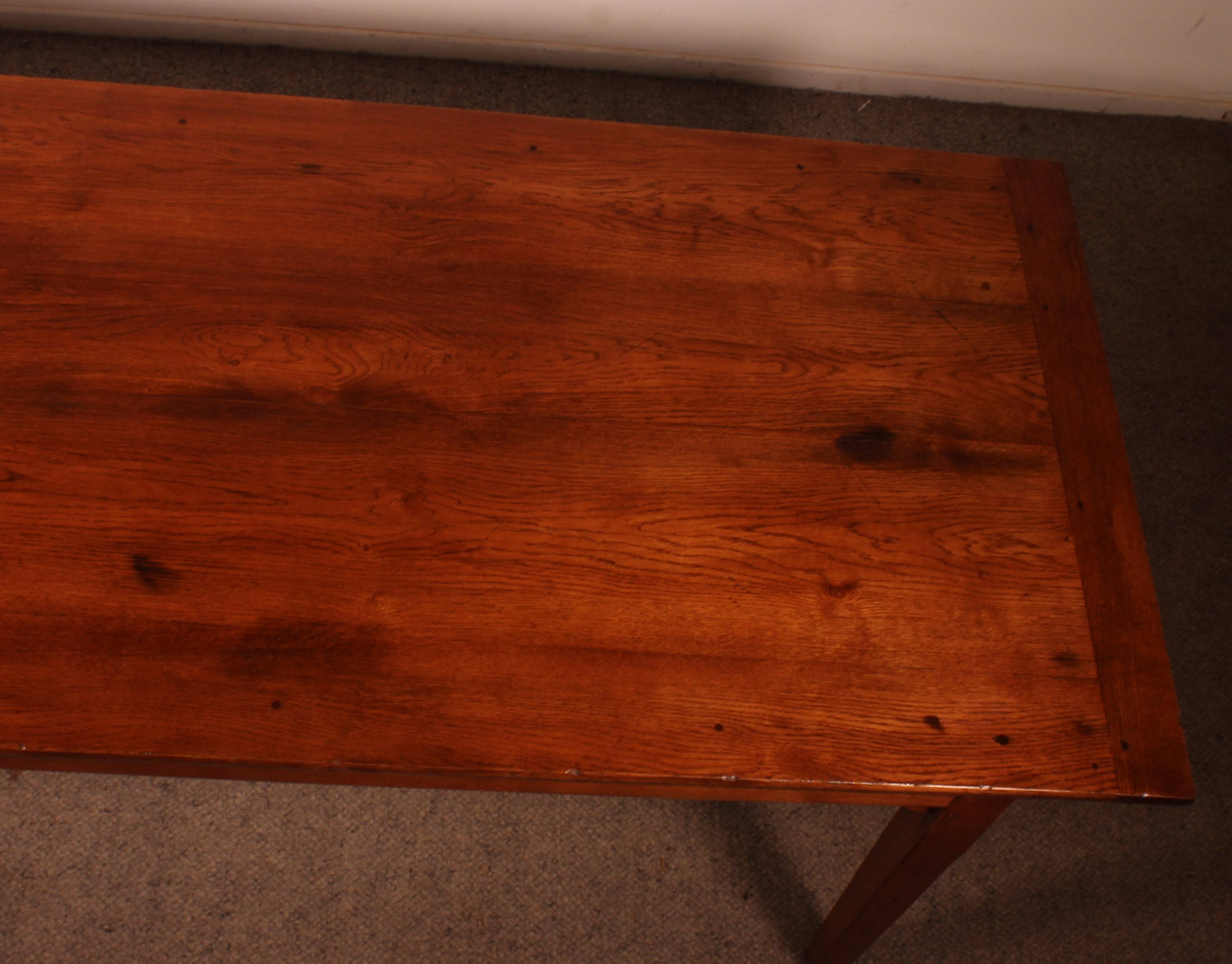 19th Century Oak Farmhouse Table