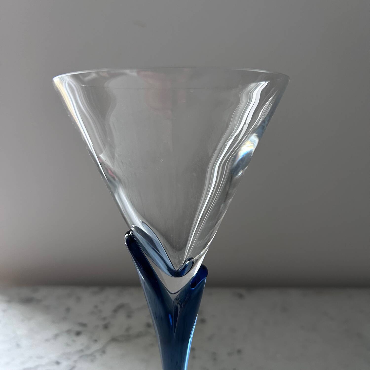 Service of 5 tulip cups