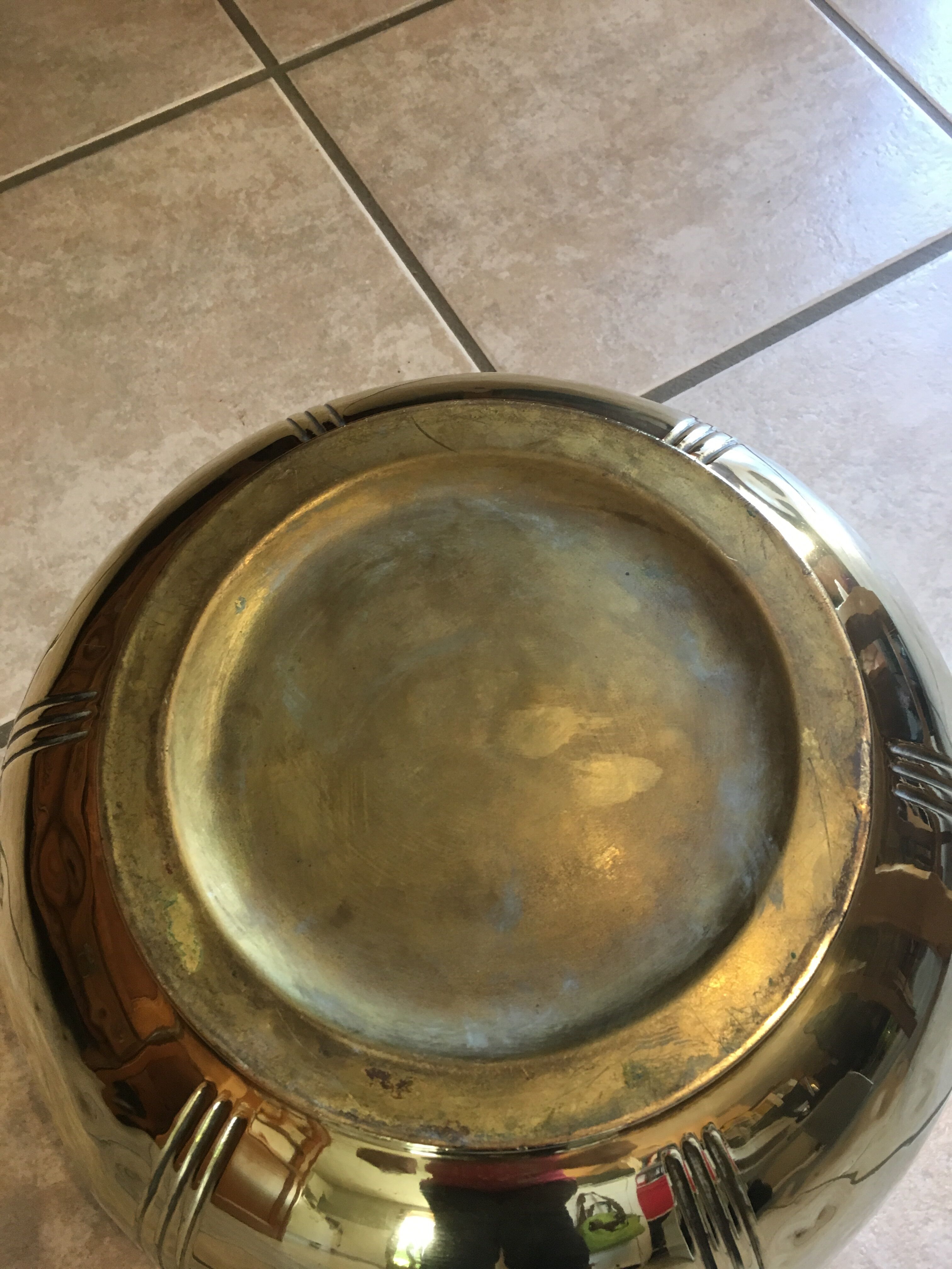 Brass pot cover