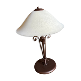 Forged iron lamp