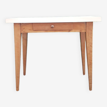 Wooden table, server