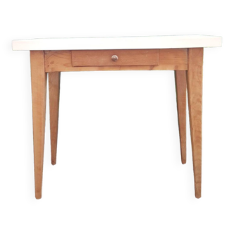 Wooden table, server