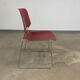 Lot de 24 chaises empilables Matrix Bordeaux, années 70, USA