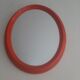 Mirror orange oval vintage 60s 70s