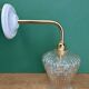 Vintage glass tulip wall light