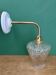 Vintage glass tulip wall light