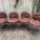 4 Chaises  « Sabrina » de Gastone Rinaldi pour Rima (années 70)