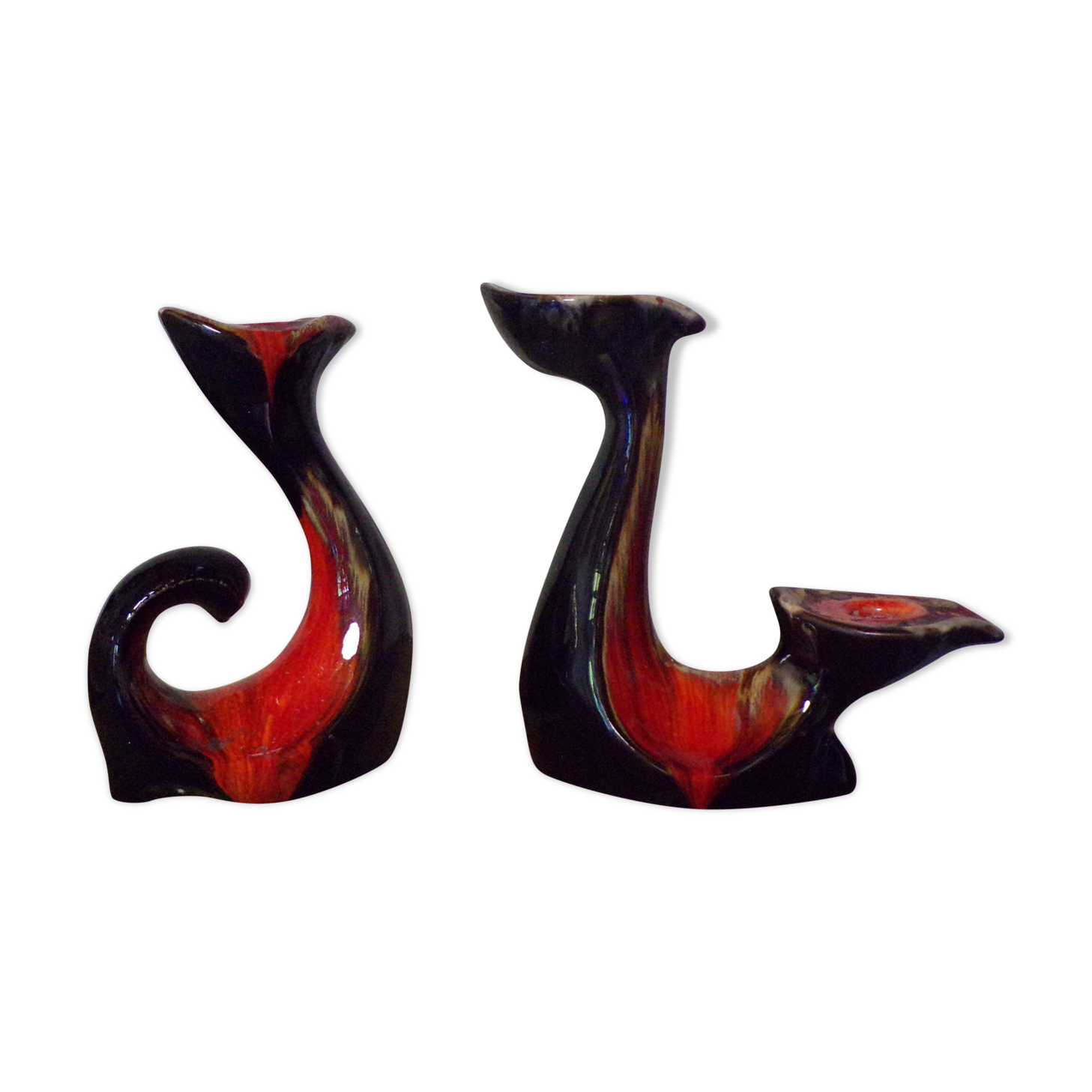 Triple candle holders 60s