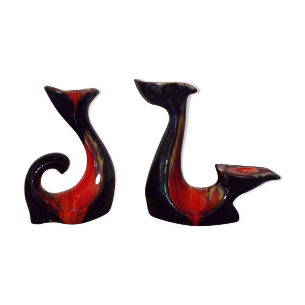 Bougeoirs triple années 60 — Beyit