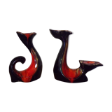 Triple candle holders 60s