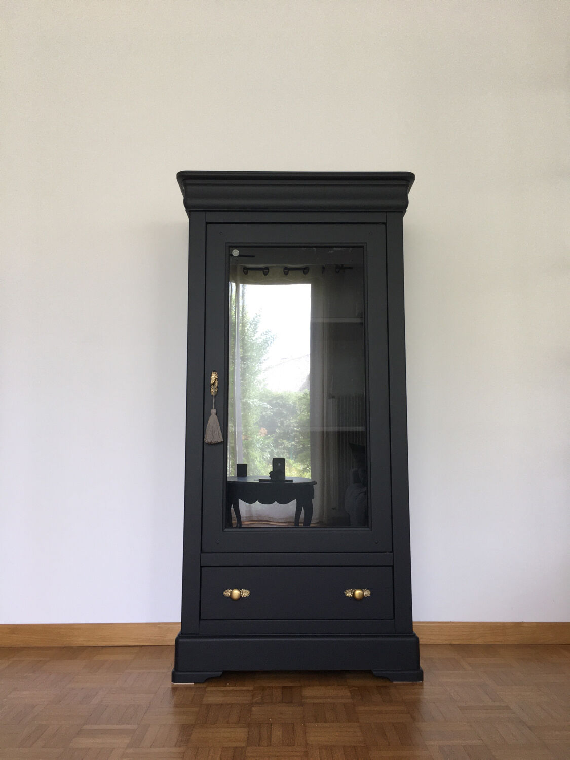 Black restyled vintage bookcase