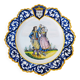 Decorative earthenware plate from Quimper Henriot