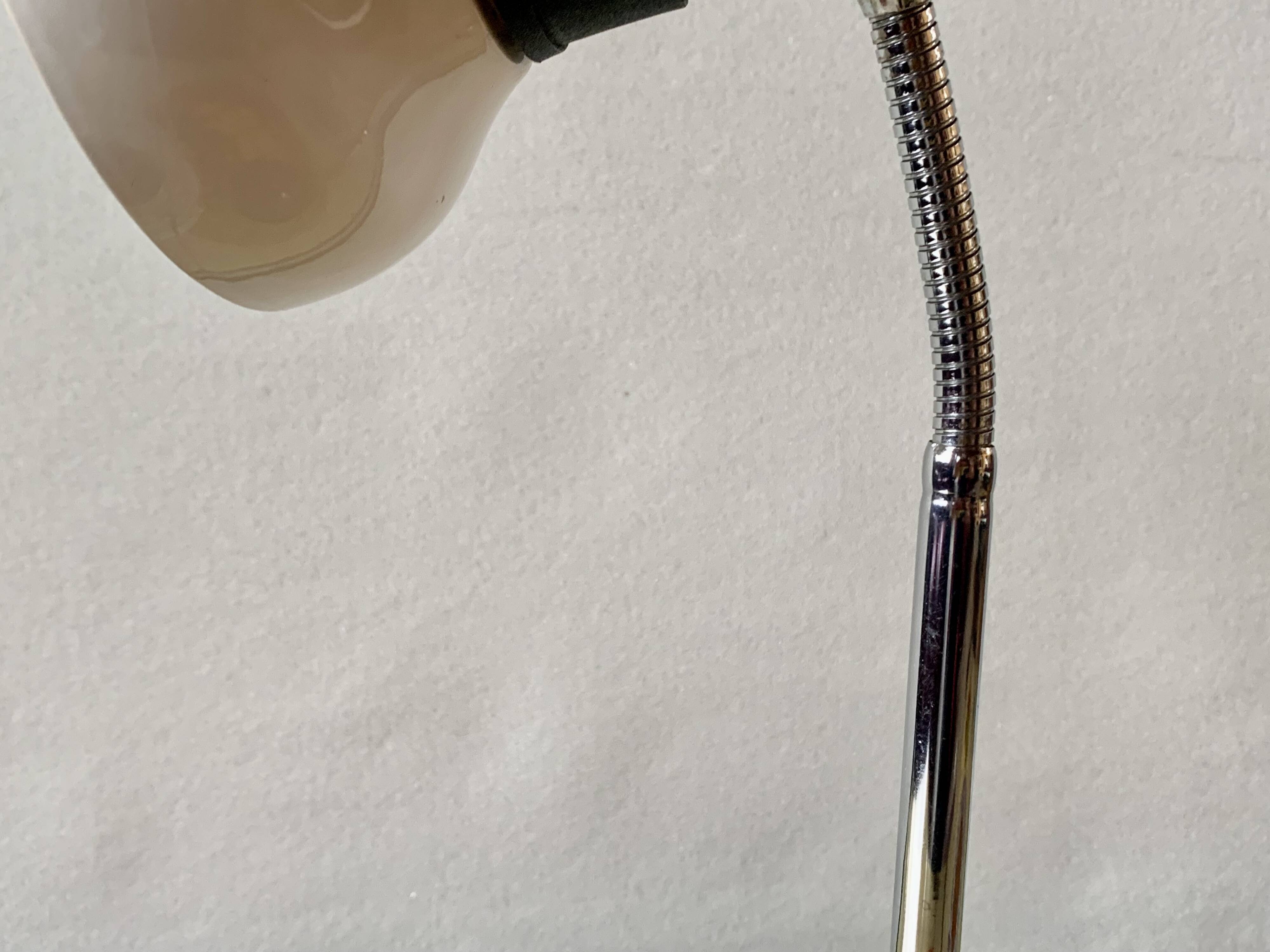 Vintage Massive white and black desk lamp - 1970s