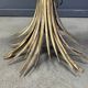 Vintage gilt metal sheaf of wheat coco chanel coffee table, 1960s