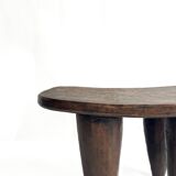 African Senufo Sculptural Stool M in Solid Wood – Organic Design