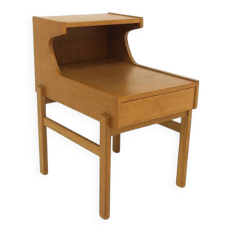 Table de chevet scandinave en chêne, Gustavssons Möbelfabrik, Suède, 1960