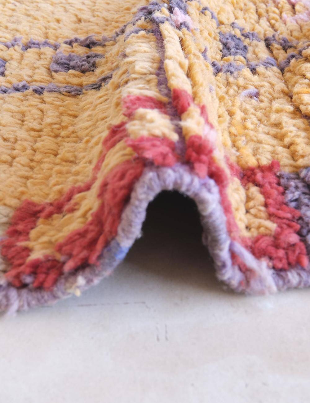 Modern Orange Berber Rug - 250 X 150 cm