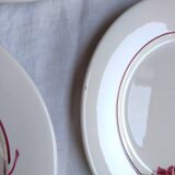 7 flat plates Digoin Sarreguemines