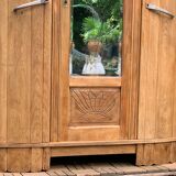 Parisian art deco wardrobe solid raw oak 1930