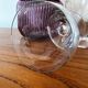 Duo de verres à eau en verre gravé