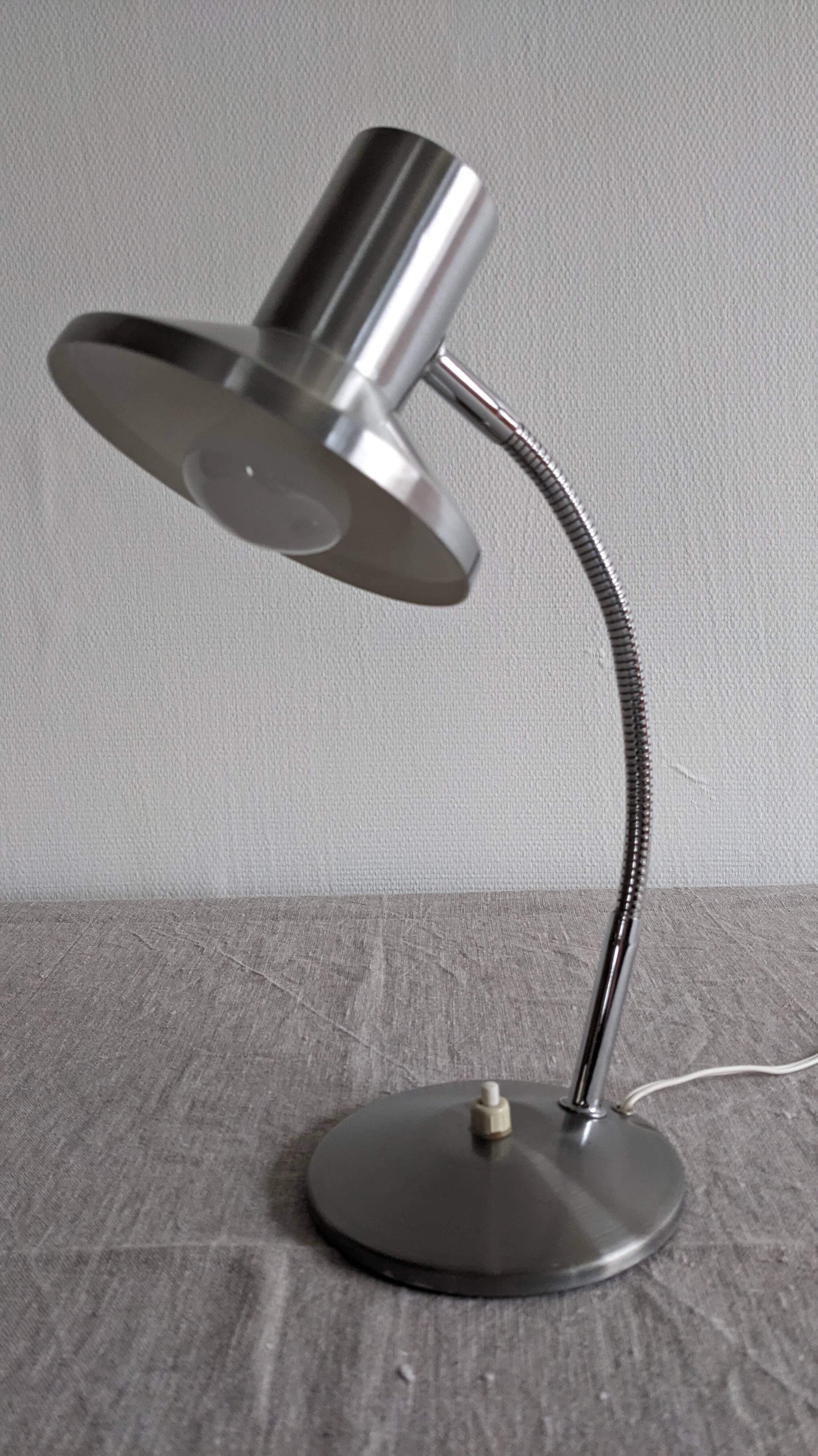 Articulated bedside lamp or wall light, France circa 1960.
