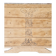 Wood and marble chest of drawers
