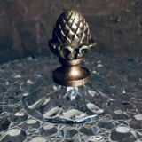 Antique luminaire glass and bronze house lucien gau