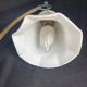 Art Deco wall light, opaline, white, marbled