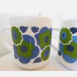 4 vintage Mugs Arcopal lotus