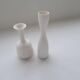Group of 6 white and grey Midcentury Modern vessels Rörstrand Sweden 1950