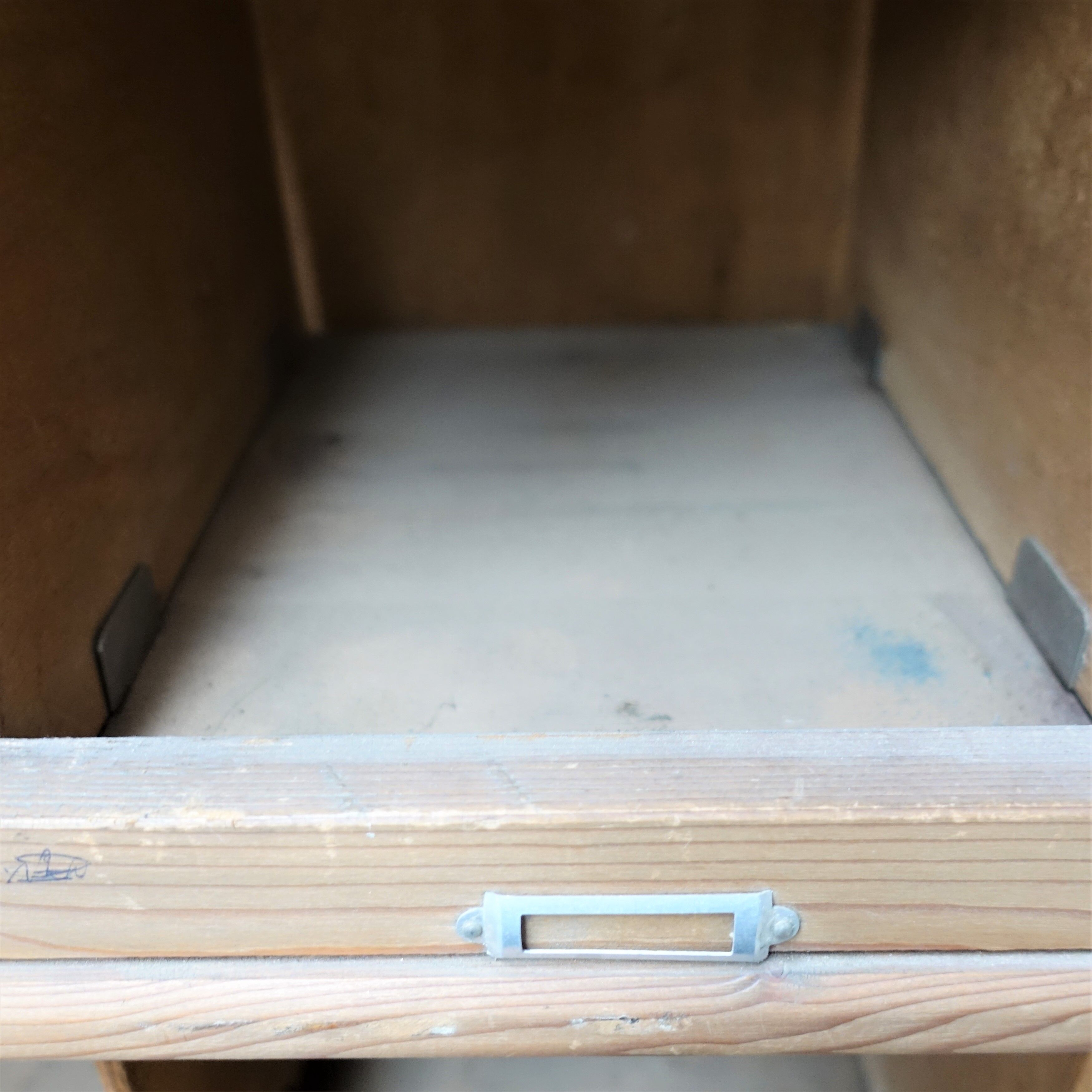 Vintage industrial workshop cabinet