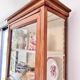 Antique display cabinet - dresser - glass-fronted wooden bookcase