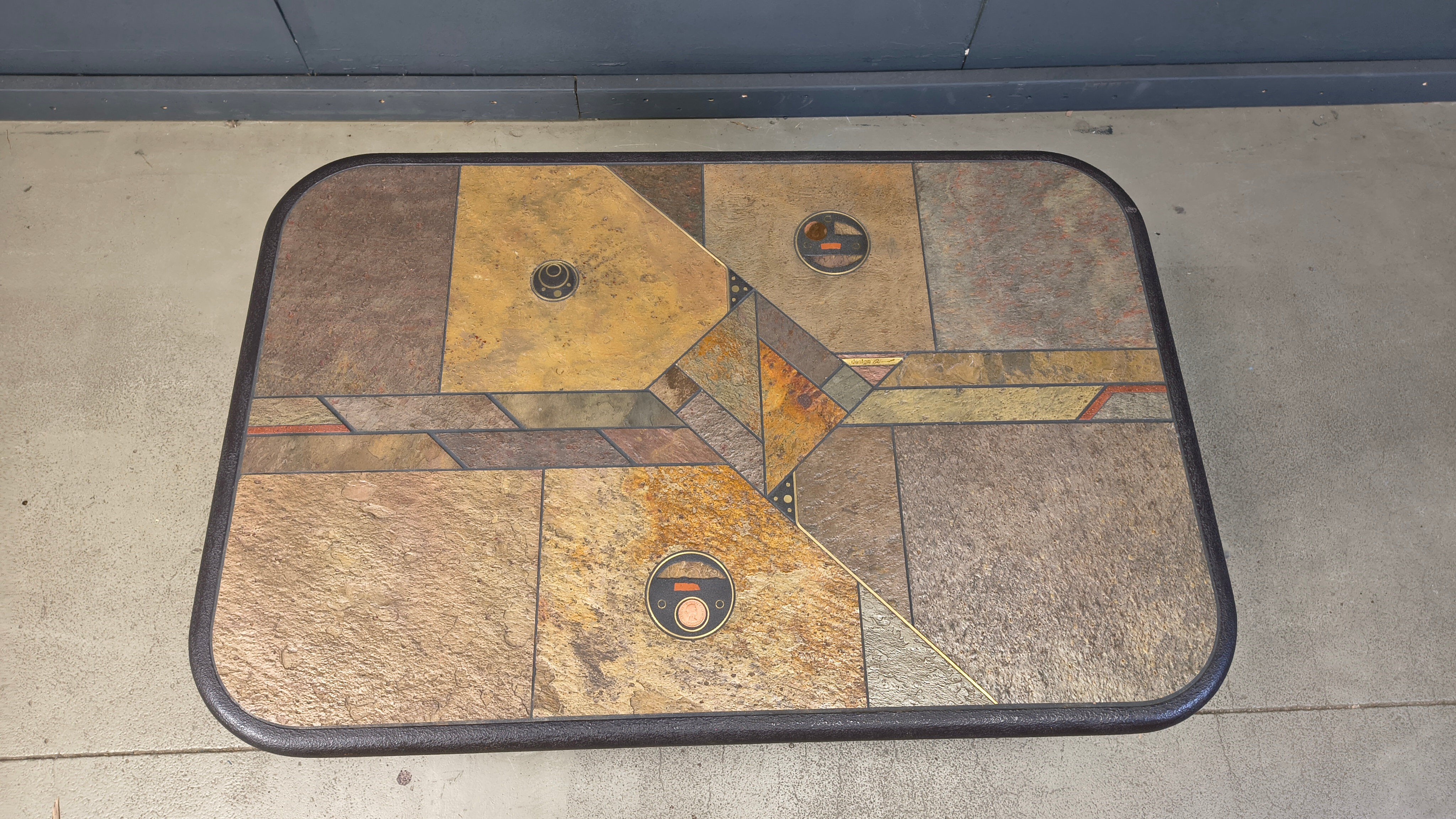 Paul Kingma attributed coffee table, 1980s