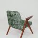 Vintage armchair Scandinavian design boho green