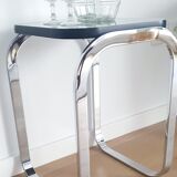 Bauhaus style chrome side table