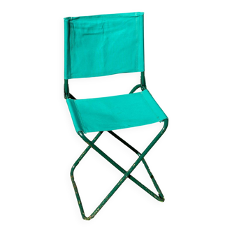 Chaise nomade pliante de camping vintage