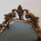 Golden wrought iron frame mirror