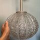 Vintage frosted glass pendant light by Dorian Leuchten