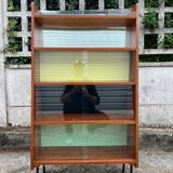 Small shelf 1950 style Guariche multicolored + mirror
