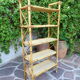 Rattan bookcase shelf 60s