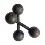 Vintage cast iron dumbbells
