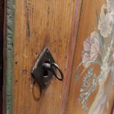 Old furniture jam maker Alsace decor flowers